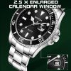SANDA 1099 Steel Belt Electronic Watch Men Quartz Watch Simple Personalized Wristwatch (Green) - Image 5