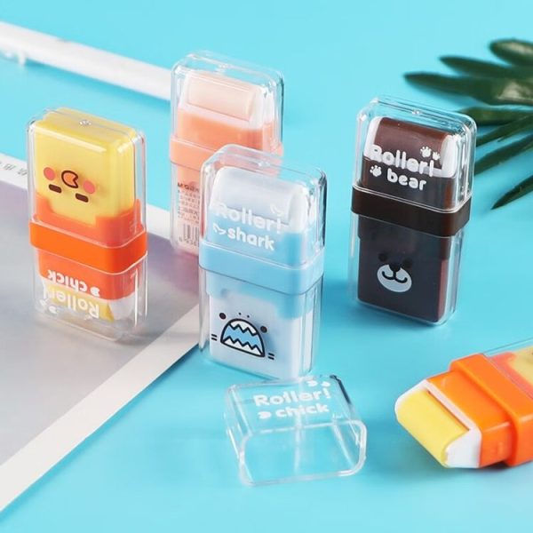 4pcs / Set M&G Double-Ended Rolling Eraser Cartoon Student Painting Homework Eraser (AXP963GX) - Image 3