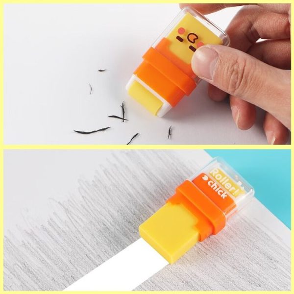 4pcs / Set M&G Double-Ended Rolling Eraser Cartoon Student Painting Homework Eraser (AXP963GX) - Image 4