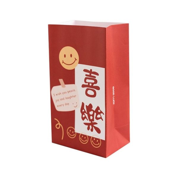 6pcs / Set Spring Festival Gift Bag New Year Paper Bag Candy Cookie Bag (ZD061) - Image 8