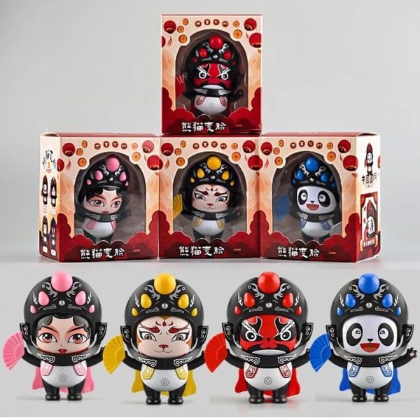 Sichuan Opera Face Chinese Style Face Change Crafts Ornament Children Toy (Blue) - Image 7