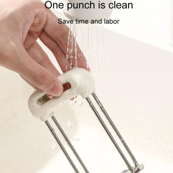 Stainless Steel Mashed Potato Masher Household Supplementary Press Potato Masticator (White) - Image 4