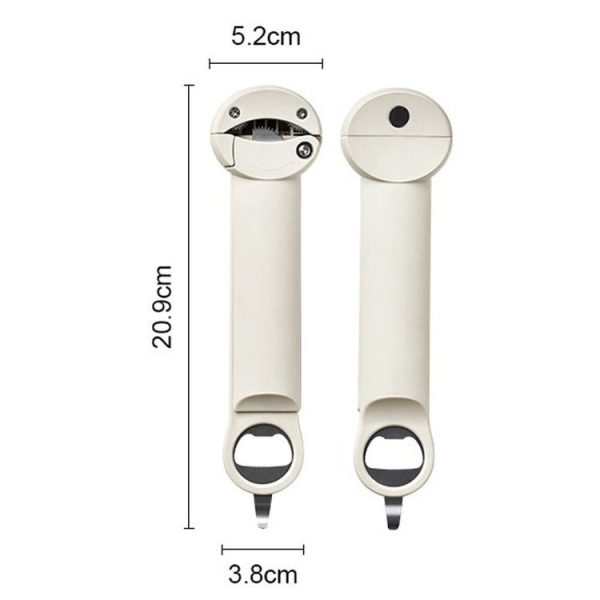 Multifunctional Beer And Beverage Bottle Opener Magnetic Telescopic Cans And Caps Driver (Black) - Image 3