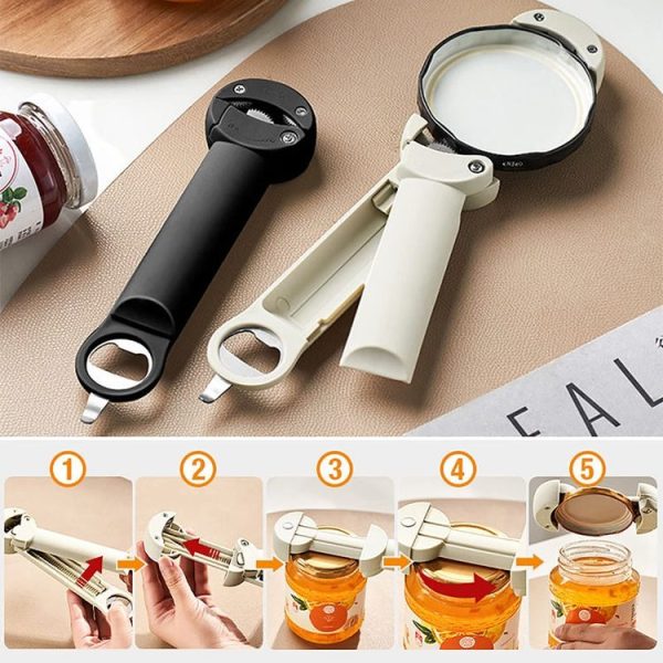 Multifunctional Beer And Beverage Bottle Opener Magnetic Telescopic Cans And Caps Driver (Black) - Image 7