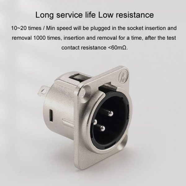 SPM-21 3 Pin XLR Socket Vertical XLR Male Socket Mic Male Female Connector - Image 3