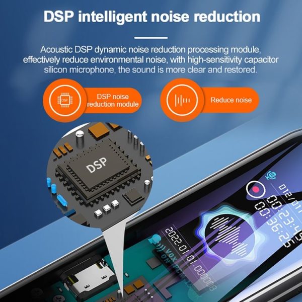 Q53 Ultra Long Standby Timer Voice Recorder HD Noise Canceling Recording Device, Size: No Memory (Black) - Image 10