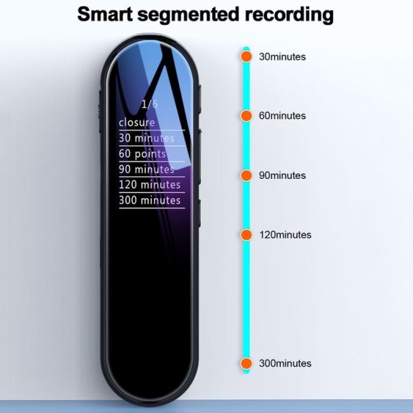 Q53 Ultra Long Standby Timer Voice Recorder HD Noise Canceling Recording Device, Size: No Memory (Black) - Image 3