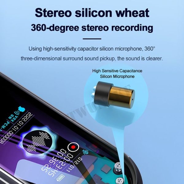 Q53 Ultra Long Standby Timer Voice Recorder HD Noise Canceling Recording Device, Size: No Memory (Black) - Image 7