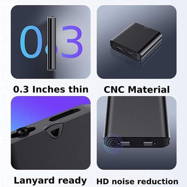 Q63 HD Noise Canceling Magnetic Voice Recorder Portable Intelligent Voice Activated Recording Pen, Capacity: 4GB (Black) - Image 4