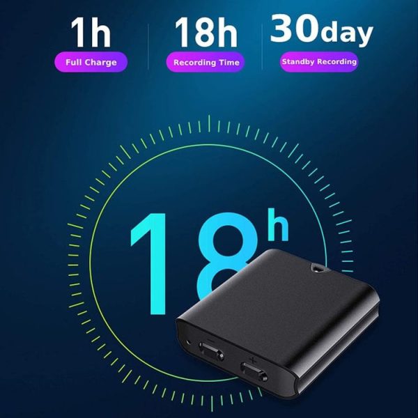 Q63 HD Noise Canceling Magnetic Voice Recorder Portable Intelligent Voice Activated Recording Pen, Capacity: 4GB (Black) - Image 9