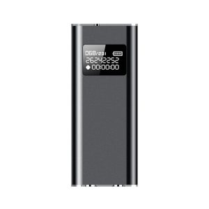 Q25 Intelligent Voice Recorder With Screen HD Noise Canceling Back Clip Voice Reporter, Size: 4GB (Black)