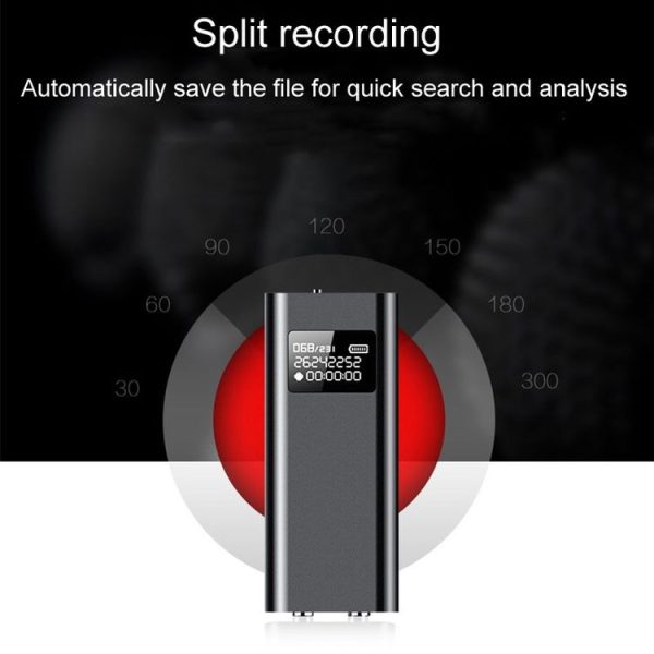Q25 Intelligent Voice Recorder With Screen HD Noise Canceling Back Clip Voice Reporter, Size: 4GB (Black) - Image 10