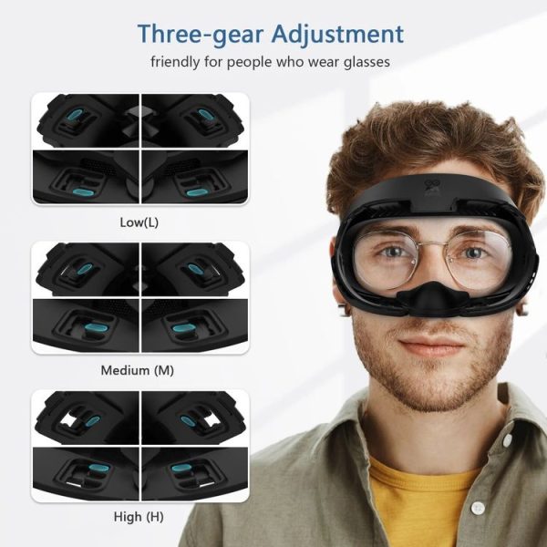 AMVR Q3FC1 For Meta Quest3 Mask Ice Silk Breathable Leather Material (Mask+1 Ice Silk) - Image 12