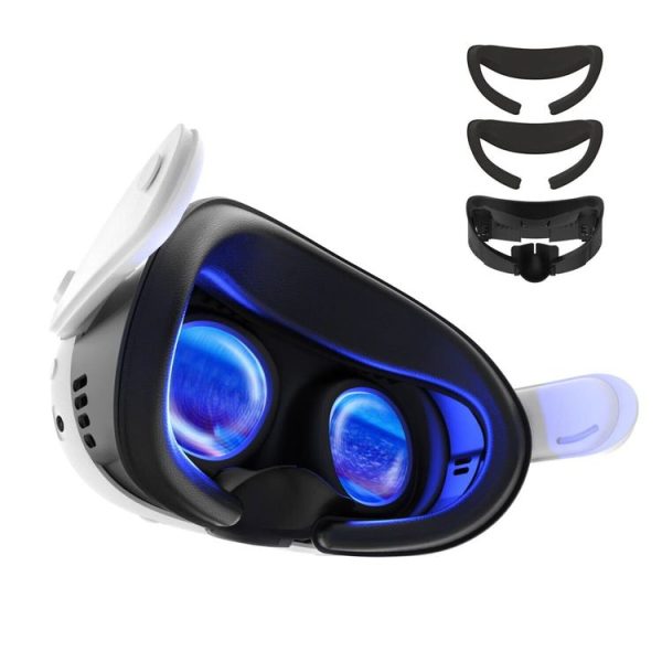 AMVR Q3FC1 For Meta Quest3 Mask Ice Silk Breathable Leather Material (Mask+1 Ice Silk) - Image 2