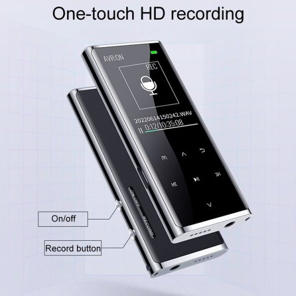 M27 1.8 Inch Bluetooth MP3 / MP4 Music Player E-Book Recorder, Size: 4GB (Black) - Image 5