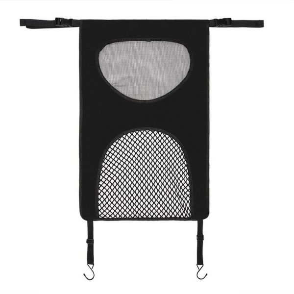 Car Rear Pet And Kids Deterrent Barrier Automobile Seat Storage Bags (Black)
