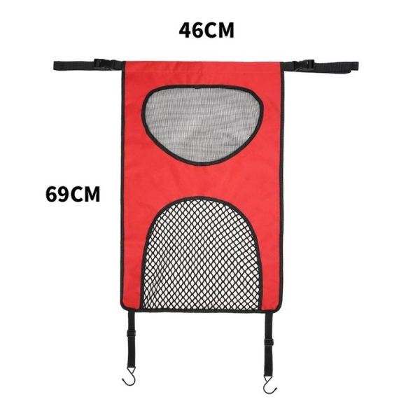 Car Rear Pet And Kids Deterrent Barrier Automobile Seat Storage Bags (Black) - Image 3