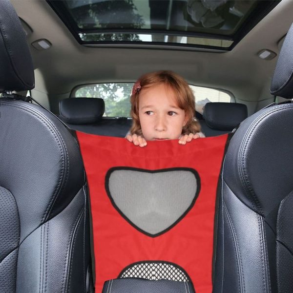 Car Rear Pet And Kids Deterrent Barrier Automobile Seat Storage Bags (Black) - Image 7