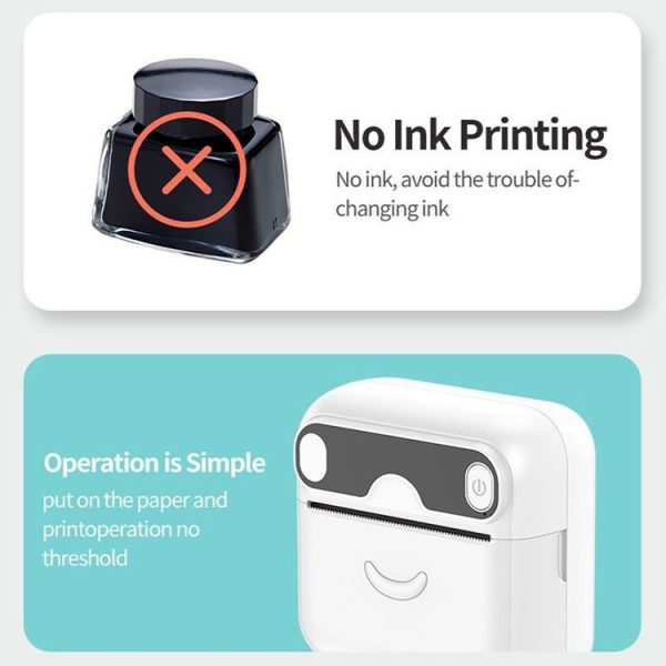 A32 Small Portable Self-adhesive Error Question Photo Label Bluetooth Pocket Thermal Printer (English Version) - Image 8