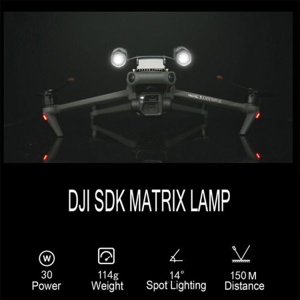 JZ T30 For DJI Mavic 3E / 3T 30W Matrix Lamp Spotlight - Image 5