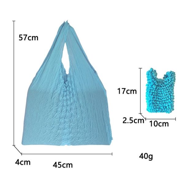 Magic Telescopic Pleated Bag Large Capacity Multi-Purpose Bubble Bag (Light Brown) - Image 3