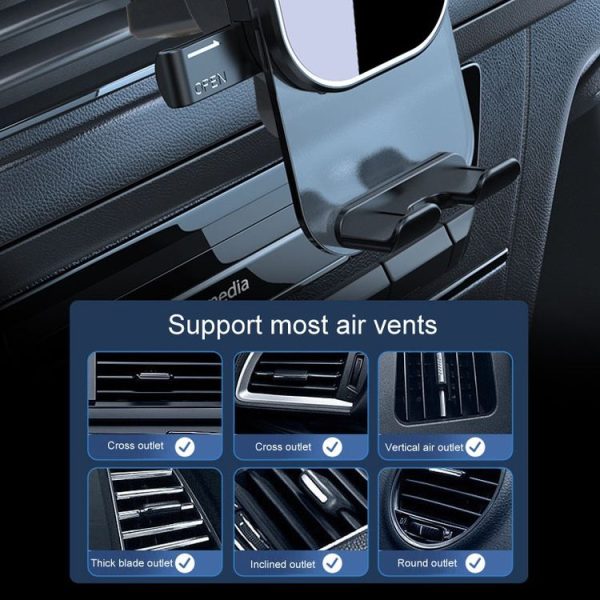 Automotive Navigation Bracket Car Air Vent Phone Fixed Support Clip, Style: Mirror Model - Image 6