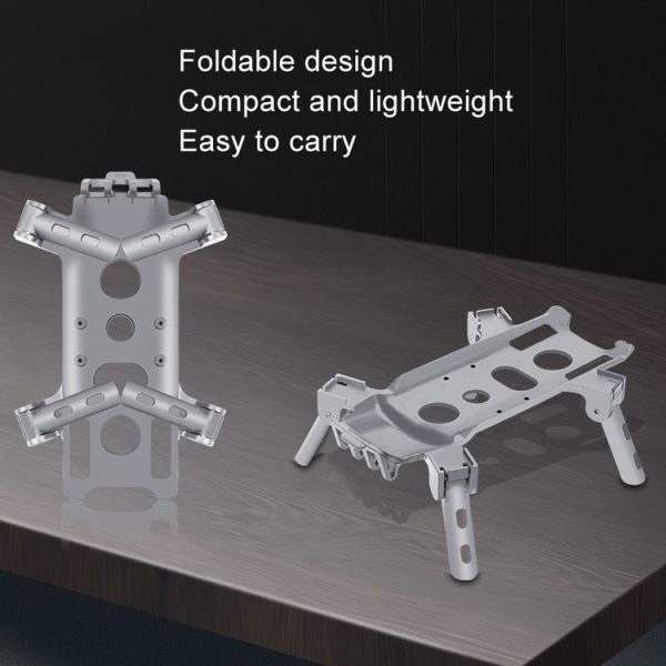 DJI Air 3 Heightened Landing Gear Body Protection Fall and Crash Proof Folding Extension Kickstand (Gray) - Image 4