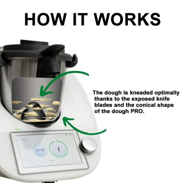 Thermomix TM6 TM5 Dough Avoider Knife Dirt Protection (Dark Gray) - Image 3