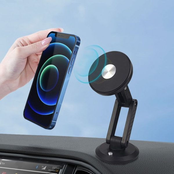 Automotive Magnetic Cell Phone Holder Car Dashboard Navigation Fixed Support Clip (Black) - Image 2