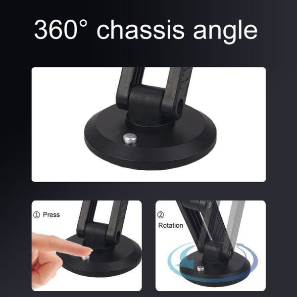Automotive Magnetic Cell Phone Holder Car Dashboard Navigation Fixed Support Clip (Black) - Image 4