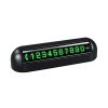 Automobile Temporary Parking License Plate Move Car Phone Number Cards (Black)