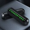 Automobile Temporary Parking License Plate Move Car Phone Number Cards (Black) - Image 2