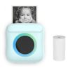 C22 Colorful Ambient Light Portable Mini Inkless Thermal Bluetooth Printer Error Question Label Printer (Blue)