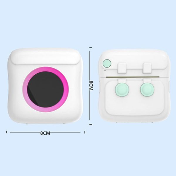 C22 Colorful Ambient Light Portable Mini Inkless Thermal Bluetooth Printer Error Question Label Printer (Blue) - Image 3