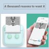 C22 Colorful Ambient Light Portable Mini Inkless Thermal Bluetooth Printer Error Question Label Printer (Blue) - Image 4