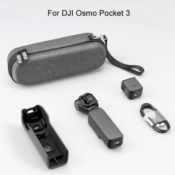 DJI Osmo Pocket 3 XFJI Storage Box Waterproof Drop-proof Mini Body Handbag Accessories (Dark Gray) - Image 2