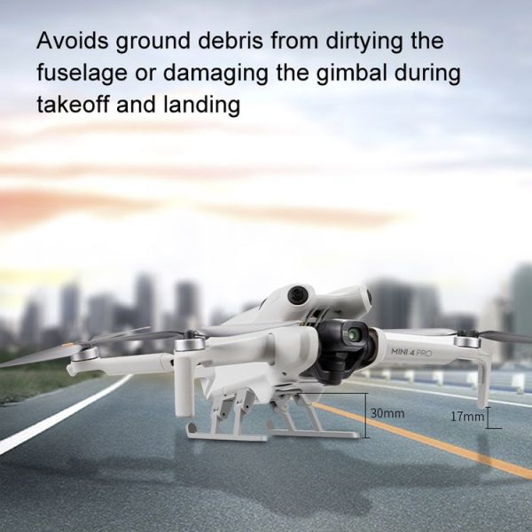 DJI Mini 4 Pro Landing Gear Base Gimbal Protector Folding Booster Kickstand - Image 4