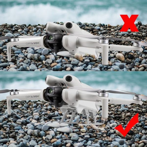 DJI Mini 4 Pro Landing Gear Base Gimbal Protector Folding Booster Kickstand - Image 6