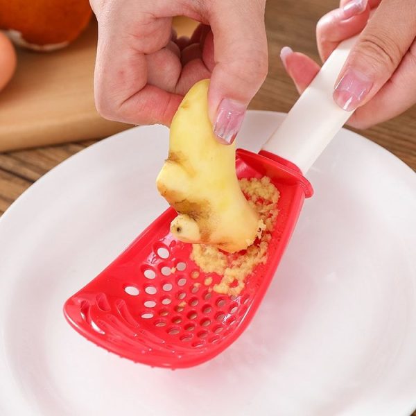 Kitchen Multifunctional Mashing Spoon Household Auxiliary Food Grinding Cooking Ladle Stir-Fry Spatula (Black) - Image 6