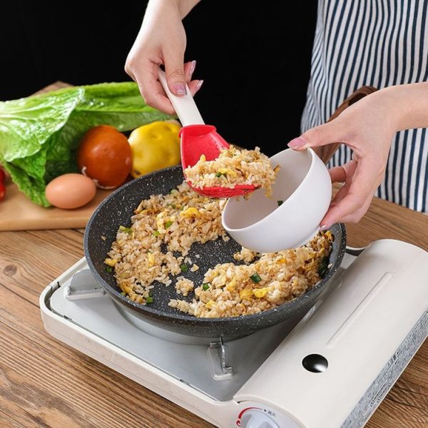 Kitchen Multifunctional Mashing Spoon Household Auxiliary Food Grinding Cooking Ladle Stir-Fry Spatula (Black) - Image 9