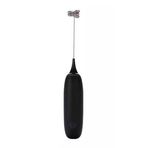 Cordless Handheld Milk And Coffee Frother Household Small Baking Mixing Tool (Black)