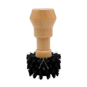 Small Coffee Powder Cleaning Brush Coffee Machine Brewing Heading Sweeping Brooch (Black)
