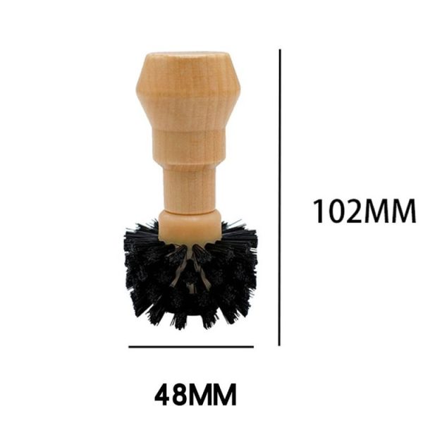 Small Coffee Powder Cleaning Brush Coffee Machine Brewing Heading Sweeping Brooch (Black) - Image 2