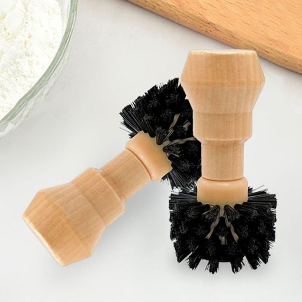 Small Coffee Powder Cleaning Brush Coffee Machine Brewing Heading Sweeping Brooch (Black) - Image 3