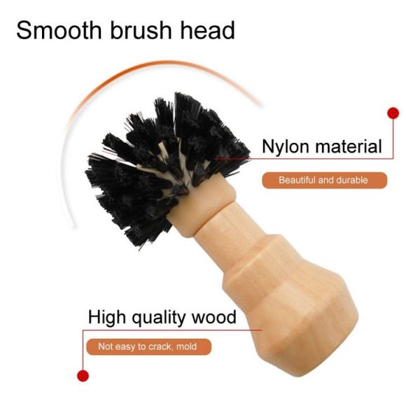 Small Coffee Powder Cleaning Brush Coffee Machine Brewing Heading Sweeping Brooch (Black) - Image 4
