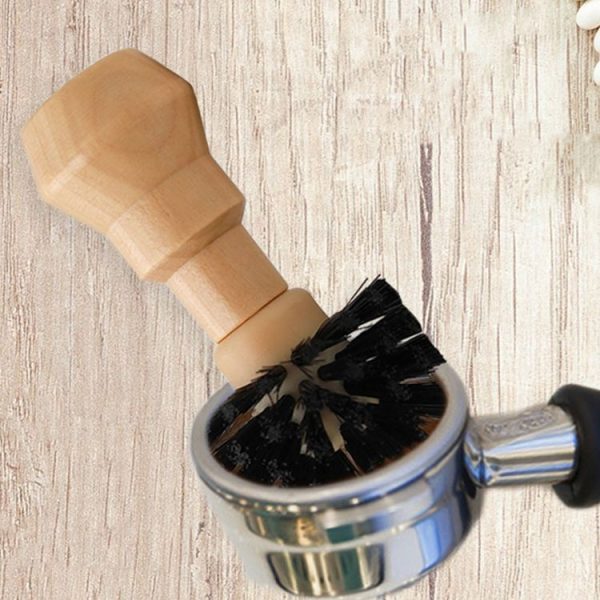 Small Coffee Powder Cleaning Brush Coffee Machine Brewing Heading Sweeping Brooch (Black) - Image 8