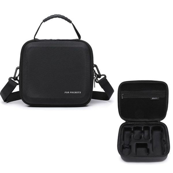 DJI OSMO Pocket 3 Storage Bag Hard Shell Shoulder Handheld Organizer Case Accessories (Black)
