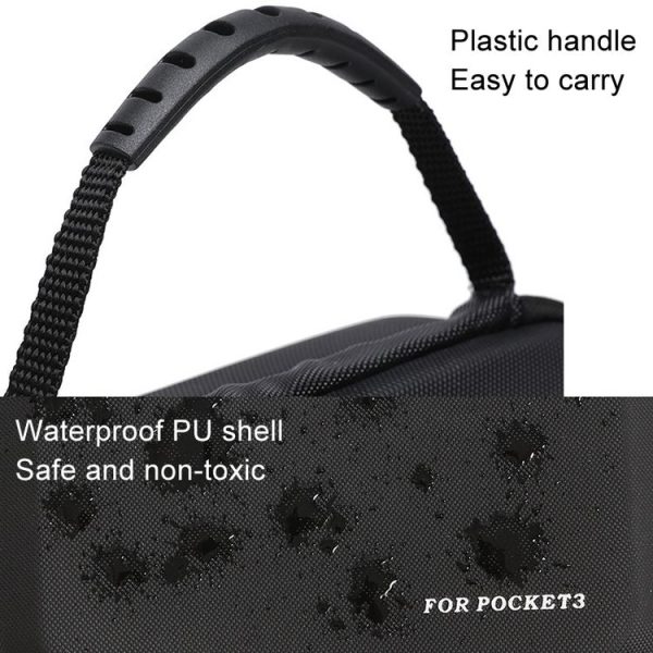 DJI OSMO Pocket 3 Storage Bag Hard Shell Shoulder Handheld Organizer Case Accessories (Black) - Image 4