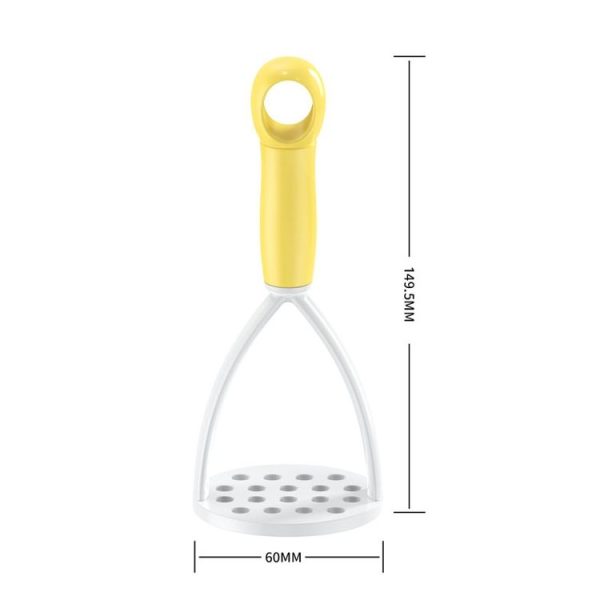 3pcs Kitchen Manual Potato Masher Baby Supplement Food Mashing Tool (Purple) - Image 3
