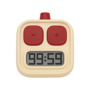 H-C-06 Robot Kitchen Timer Children Time Management Running Exercise Timer (Yellow)